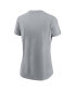 ფოტო #2 პროდუქტის Women's Gray San Francisco 49ers 2023 NFL Playoffs Iconic T-shirt