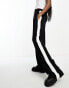 Фото #4 товара ASOS DESIGN Tall pull on trouser with contrast panel in black