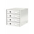 Esselte Leitz Click & Store - MDF - White - A4 - 4 drawer(s) - Binder - Catalogue - Envelope - Flat file - Folder - Paper - Sheet protector - 286 mm