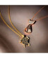 ფოტო #3 პროდუქტის Diamond (3/8 ct. t.w.) & Passion Ruby (1/20 ct. t.w.) Turtle Pendant Necklace in 14k Gold, 18" + 2" extender