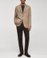 ფოტო #6 პროდუქტის Men's Slim-Fit Herringbone Wool Suit Jacket