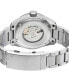 Men's Yorkville Silver-Tone Stainless Steel Watch 43mm
