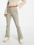 Фото #7 товара ASOS DESIGN Petite flare cord trouser in sage