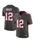 ფოტო #1 პროდუქტის Men's Tom Brady Pewter Tampa Bay Buccaneers Alternate Vapor Untouchable Limited Jersey