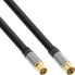 Фото #2 товара InLine Premium Antenna cable - 4x shielded - >110dB - black - 1m