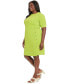 Фото #3 товара Plus Size Button-Trim Sheath Dress