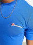 Berghaus Snowdon sun back print t-shirt in blue