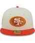 Фото #4 товара Men's Cream, Scarlet San Francisco 49ers City Icon 59FIFTY Fitted Hat