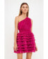 Фото #3 товара Women's Tiered Tulle Mini Dress