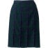 ფოტო #1 პროდუქტის Women's School Uniform Plaid Box Pleat Skirt Top of the Knee