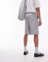 Фото #5 товара Topman linen blend short in grey