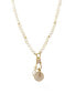 ფოტო #2 პროდუქტის 18K Gold Plated Long Cultured Freshwater Pearl Beaded Necklace with Crystal Charms