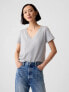 Фото #1 товара Organic Cotton Vintage V-Neck T-Shirt