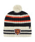 Фото #1 товара Men's Navy, Cream Chicago Bears Legacy No Huddle Cuffed Knit Hat with Pom