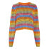 NOISY MAY Pride sweater Sun Kissed Coral / Stripes Quiet / Azure / Oriole / Amber Y., XS - фото #2