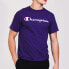 Champion 字母复古运动风草写Logo印花短袖T恤 美版 男女同款 紫色 / Футболка Champion GT23H-PURPLE T-Shirt