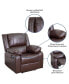 Recliner With Bustle Back And Padded Arms