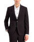 Фото #1 товара Костюм узкий I.N.C. International Concepts мужской Однотонная пиджак цвета бургундия, созданный для Macy's