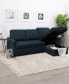 Фото #6 товара Newton 82" Fabric 2 Piece Sleeper Sofa Sectional with Storage