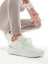 adidas Running Runfalcon 3.0 in white and lime green