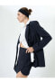 Фото #7 товара Юбка Koton Mini Shorts High Waist Pockets - 4SAK70063UW Lacivert Stripe