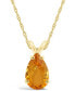 Swiss Blue Topaz (3-5/8 ct. t.w.) Pendant Necklace in 14K Yellow Gold. Also Available in Amethyst and Citrine