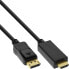 Фото #1 товара InLine DisplayPort to HDMI converter cable - 4K/60Hz - black - 5m
