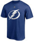 ფოტო #3 პროდუქტის Men's Andrei Vasilevskiy Blue Tampa Bay Lightning Authentic Stack Name and Number T-shirt