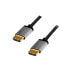 LogiLink CHA0100 - 1 m - HDMI Type A (Standard) - HDMI Type A (Standard) - 3D - 18 Gbit/s - Black - Grey