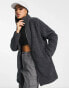 Фото #1 товара Jack Wolfskin High Cloud full zip borg long jacket in black