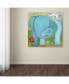 Фото #3 товара Wyanne 'All Is Well Elephant' Canvas Art - 14" x 14"