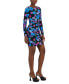 ფოტო #3 პროდუქტის Women's Keeva Printed Faux-Wrap Mini Dress