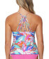 Juniors' Noumea Printed Camisole Tankini Top