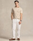 Men's Classic-Fit Soft Cotton Polo Shirt Classic Camel/white, M - фото #4