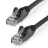 Фото #5 товара StarTech.com 50cm CAT6 Ethernet Cable - LSZH (Low Smoke Zero Halogen) - 10 Gigabit 650MHz 100W PoE RJ45 10GbE UTP Network Patch Cord Snagless with Strain Relief - Black - CAT 6 - ETL Verified - 24AWG - 0.5 m - Cat6 - U/UTP (UTP) - RJ-45 - RJ-45