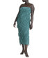 ფოტო #1 პროდუქტის Plus Size Ruffle Mesh Dress With Slit