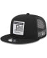 Фото #1 товара Men's Black Pittsburgh Pirates Scratch Squared Trucker 9FIFTY Snapback Hat