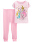 Фото #5 товара Toddler 2-Piece Disney Princess 100% Snug Fit Cotton Pajamas 2T