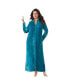 ფოტო #5 პროდუქტის Plus Size Plush Zip-Front Robe