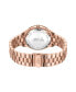 ფოტო #3 პროდუქტის Women's Cristal Diamond (1/8 ct.t.w.) 18k rose Gold Plated Stainless Steel Watch