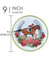 Derby Day At The Races Set of 6 Melamine Salad Plates, Service For 6