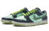 【定制球鞋】 Nike Dunk Low PRM 美式复古 泼墨绿 做旧 手绘喷绘 低帮 板鞋 男款 灰绿 / Кроссовки Nike Dunk Low DQ7681-001