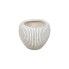 Planter Romimex Beige Ceramic Stripes 20 x 17 x 20 cm