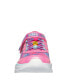 Фото #6 товара Little Girls' Power Jams - Skech Friends Fastening Strap Casual Sneakers from Finish Line
