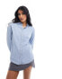 Фото #4 товара New Look denim shirt in light blue