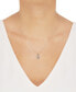 ფოტო #2 პროდუქტის Tricolor Love Knot 18" Pendant Necklace in 10k Yellow, White & Rose Gold