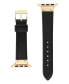 Фото #2 товара Women's Black Genuine Leather Band Compatible with 42/44/45/Ultra/Ultra 2 Apple Watch