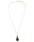 ფოტო #2 პროდუქტის Tribeca Genuine Lapis Long Pendant Necklace