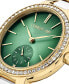 ფოტო #3 პროდუქტის Women's Bretagna Collection Two-Tone Stainless Steel Bracelet Watch 34mm