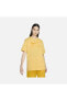 Фото #6 товара Sportswear Air Graphic Boyfriend Short-Sleeve bol kesim Kadın sarı t-shirt dx7918